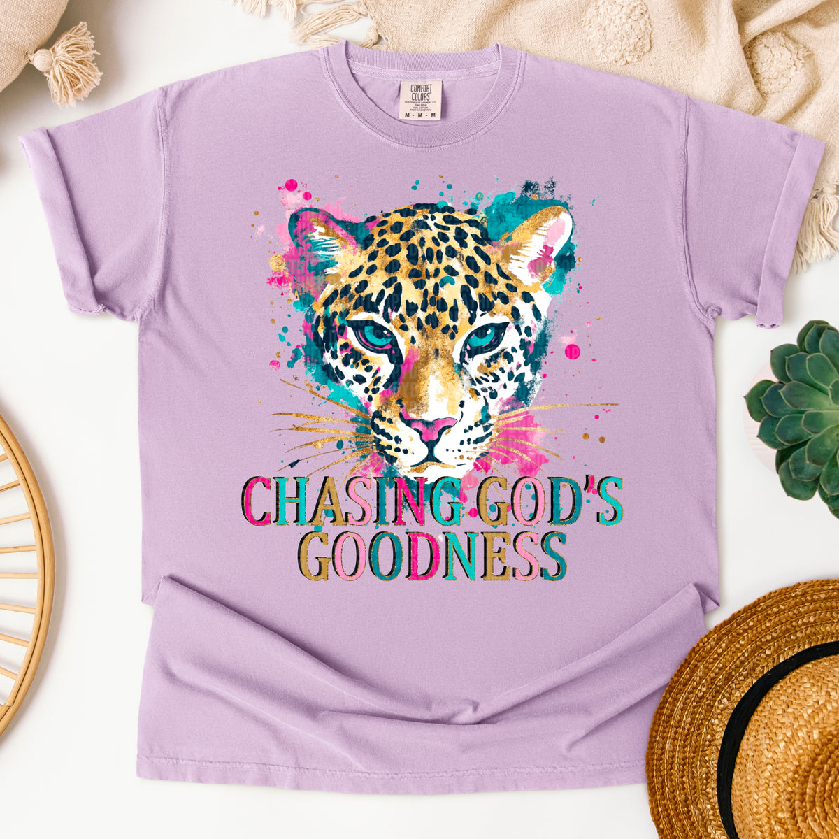 Chasing God's goodness leopard (SDD) 106998 DTF transfer