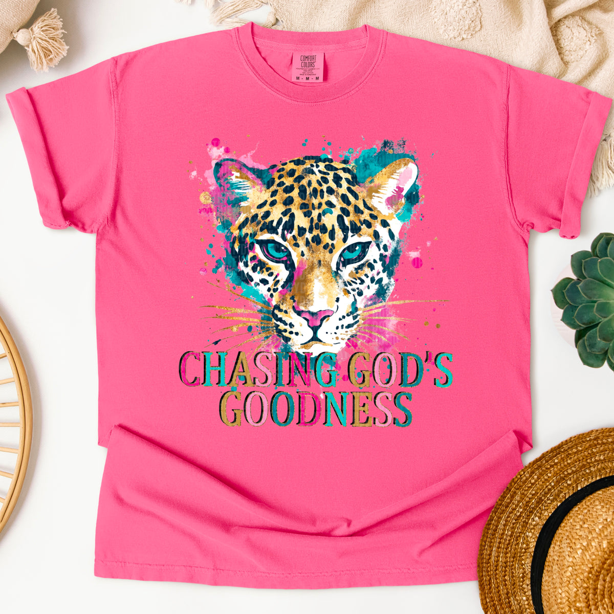 Chasing God's goodness leopard (SDD) 106998 DTF transfer