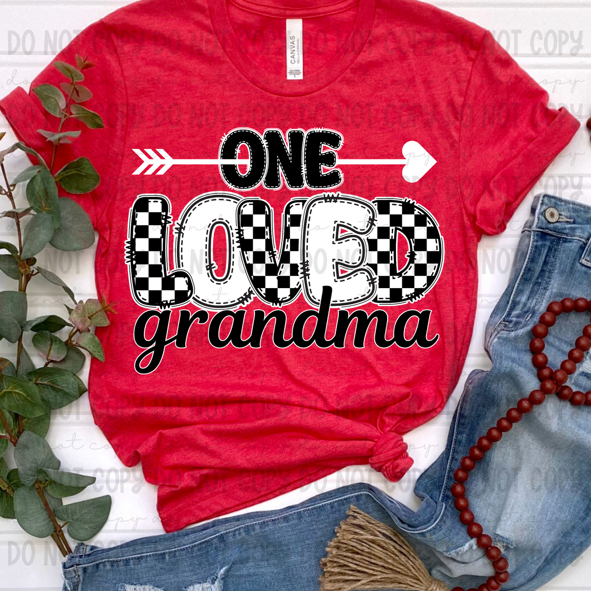 One Loved Grandma *Black&White (Revel) 72629 DTF Transfer
