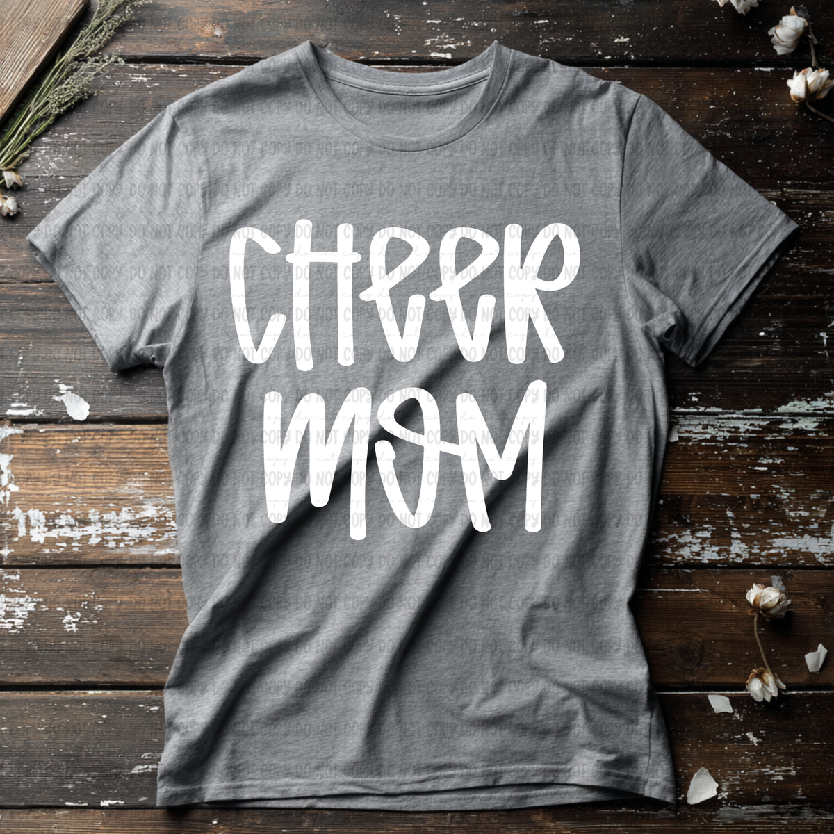 Cheer mom WHITE marker (Revel) DTF Transfer