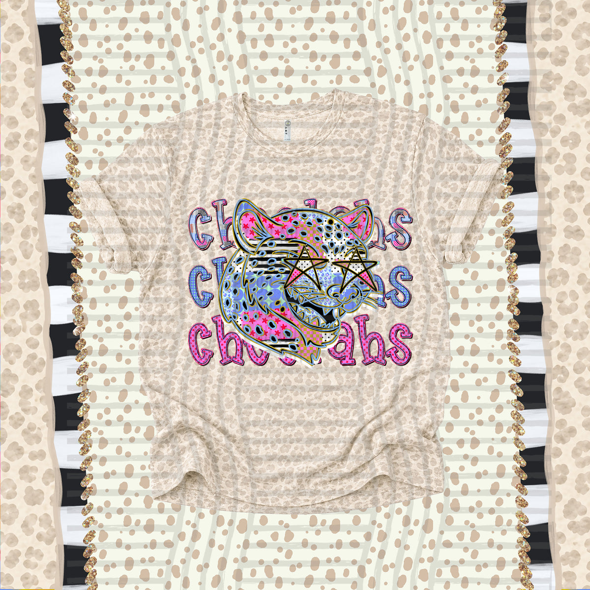 Cheetahs-Dolly Doodle Print (Caplinger) DTF Transfer