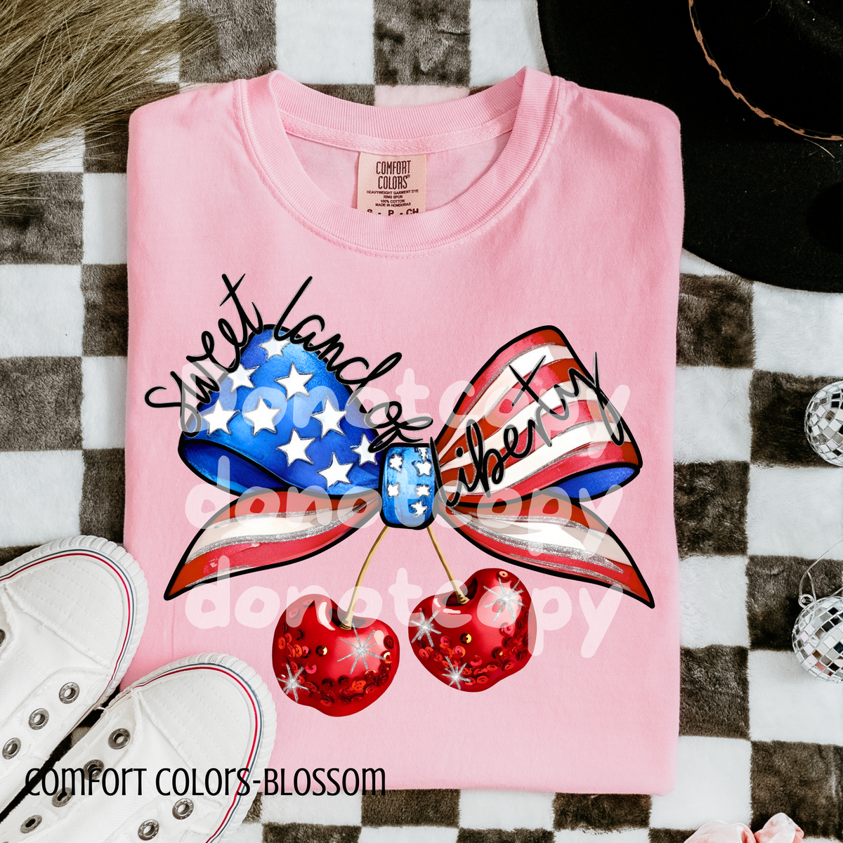 Sweet land of liberty bow (CSG) 98818 DTF transfer