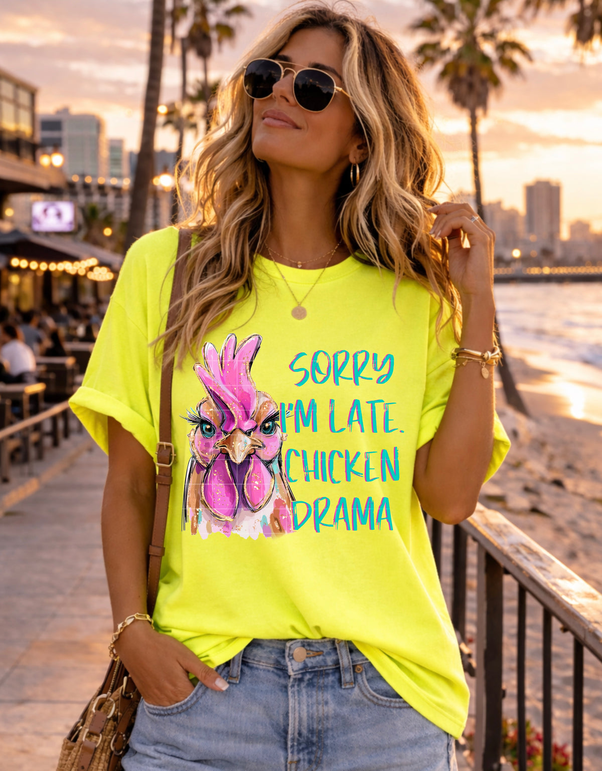 Sorry I'm late chicken drama (SDD) DTF Transfer