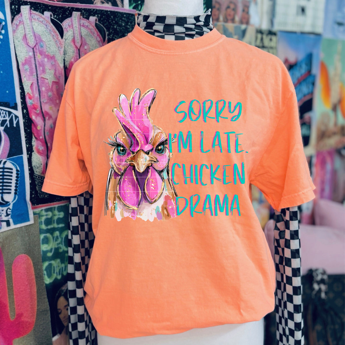 Sorry I'm late chicken drama (SDD) DTF Transfer