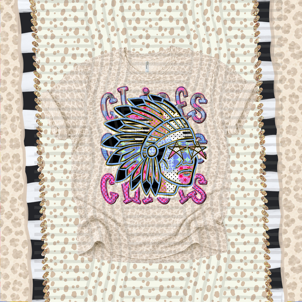 Chiefs-Dolly Doodle Print (Caplinger) DTF Transfer