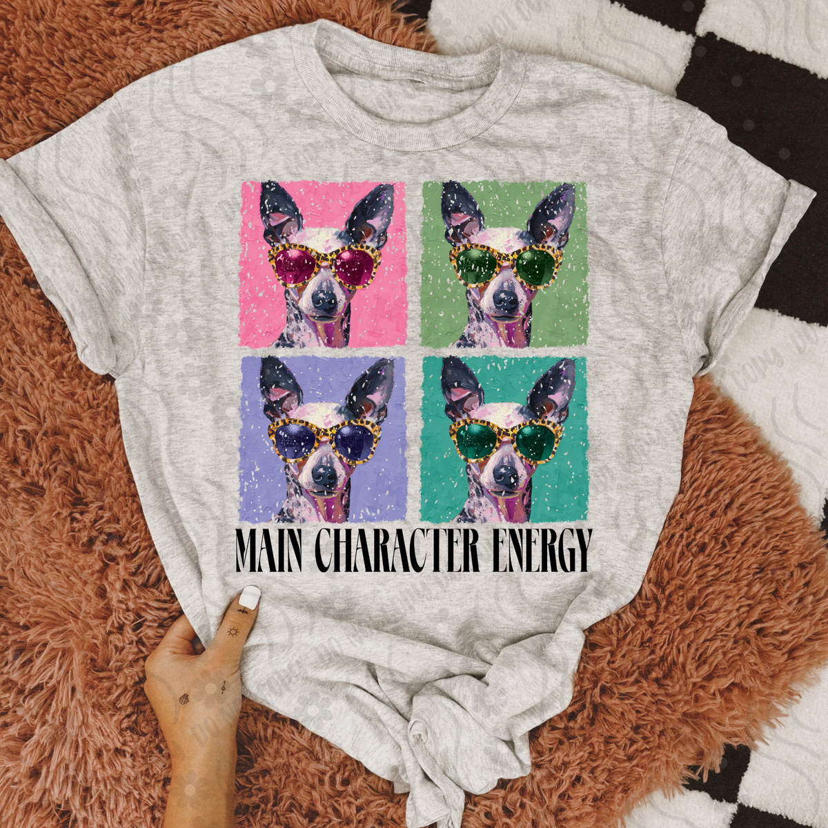 Chinese Crested Retro Vibe Main Character Energy 108299 DTF transfer