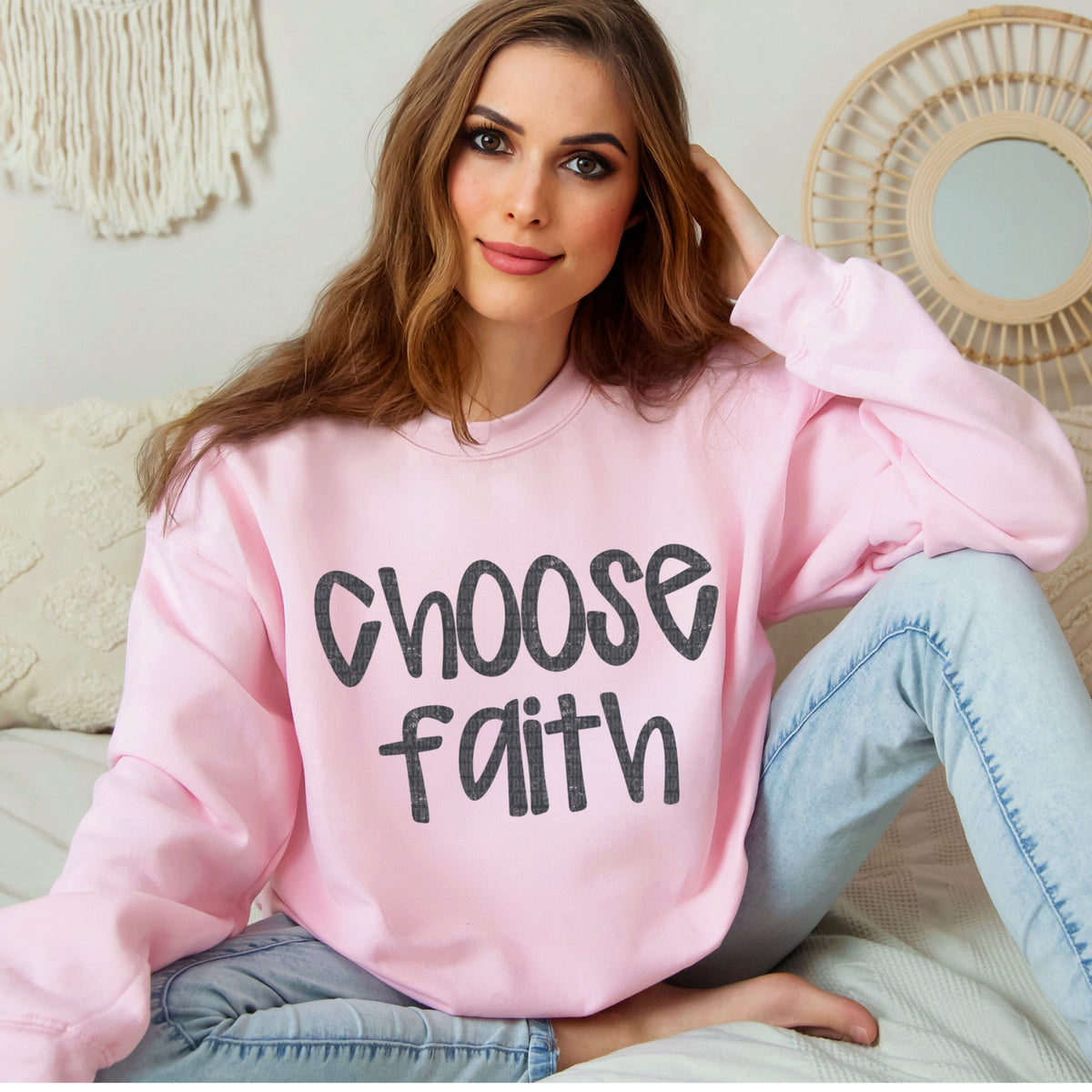 Choose faith grey 105179 DTF transfer