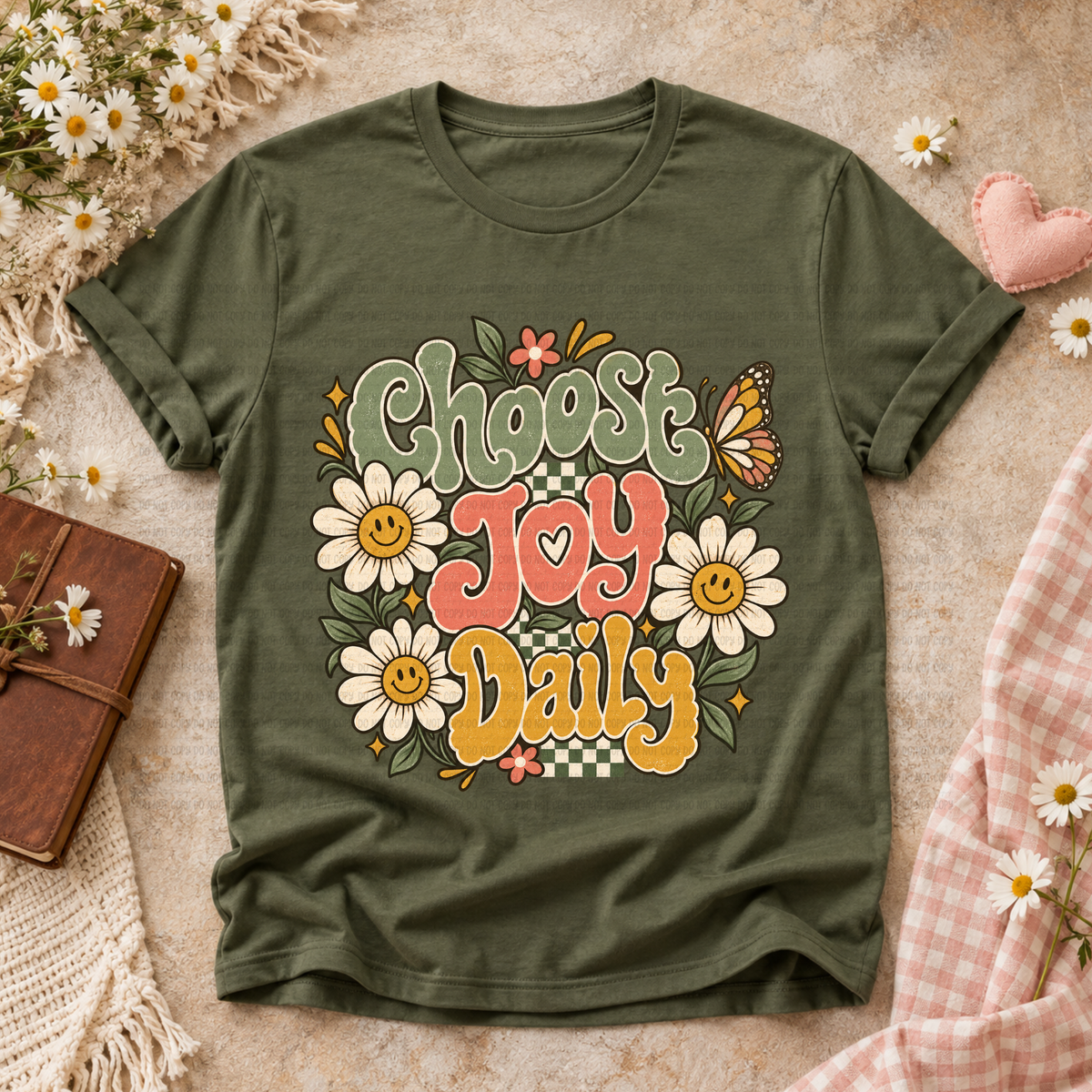 Choose joy daily happy daisies (Revel) DTF Transfer