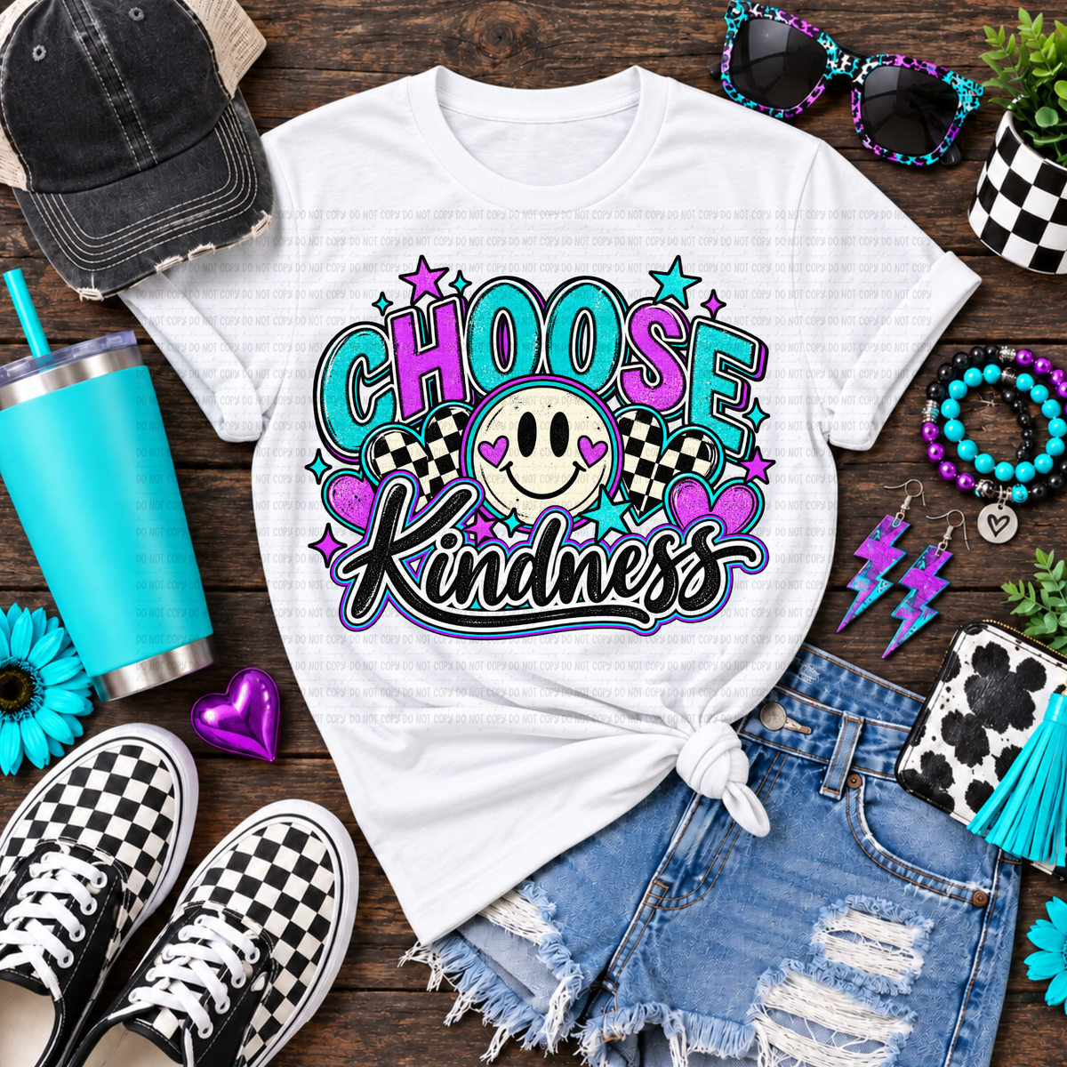 Choose kindness purple and teal (Revel) DTF Transfer