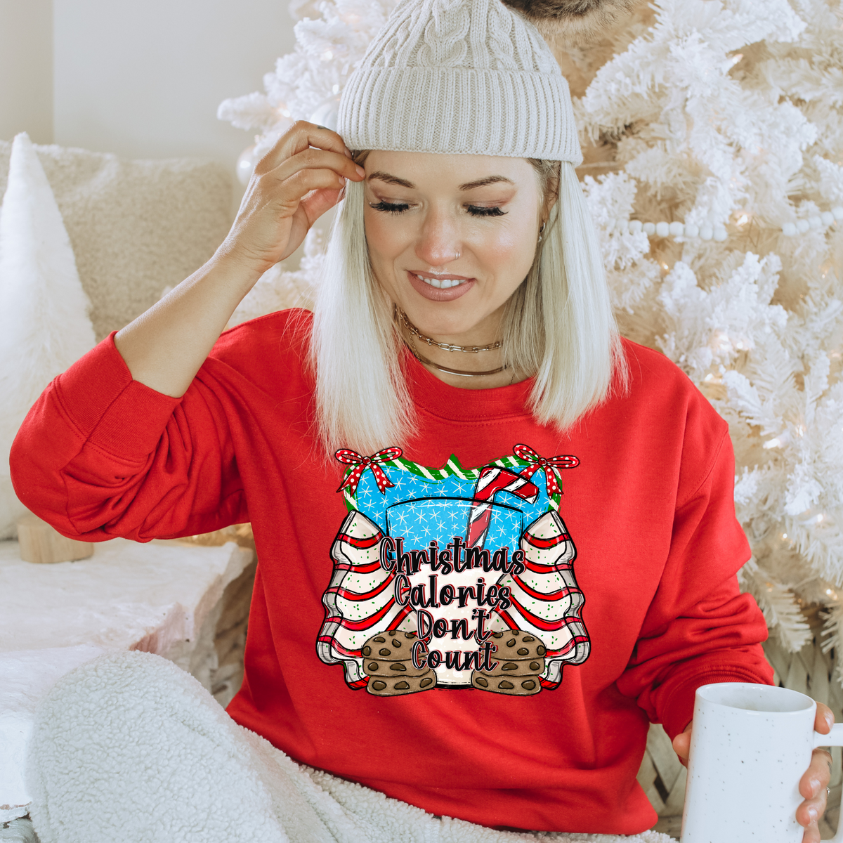 Christmas Calories Don't Count 3016 DTF TRANSFER