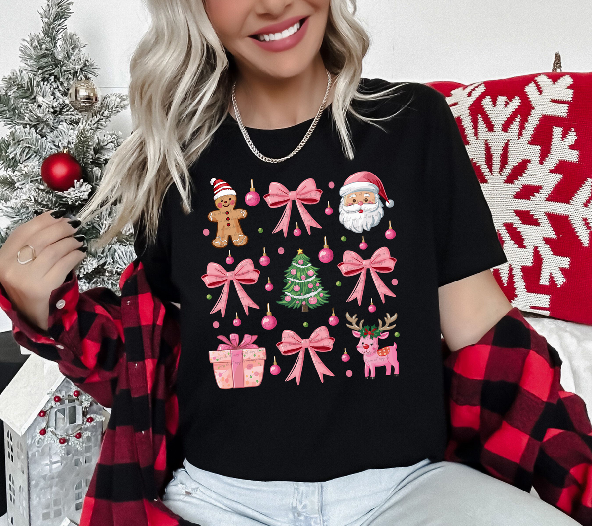 Christmas Things Grid 54945 DTF transfer