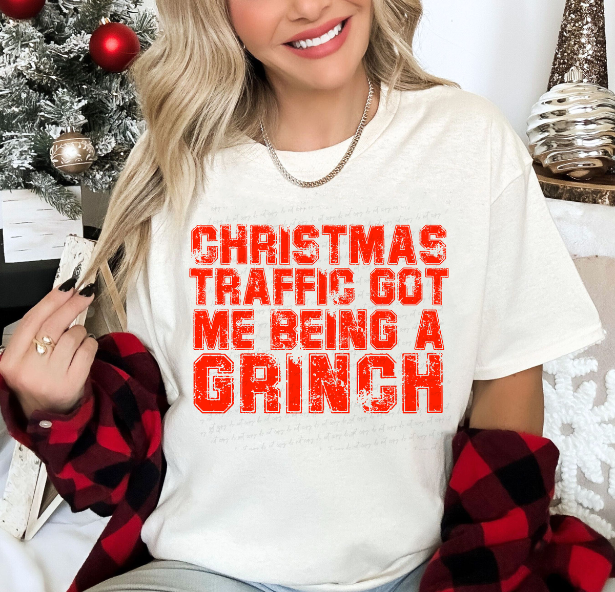 Christmas Traffic Got Me Being A Green Guy 114951 DTF transfer