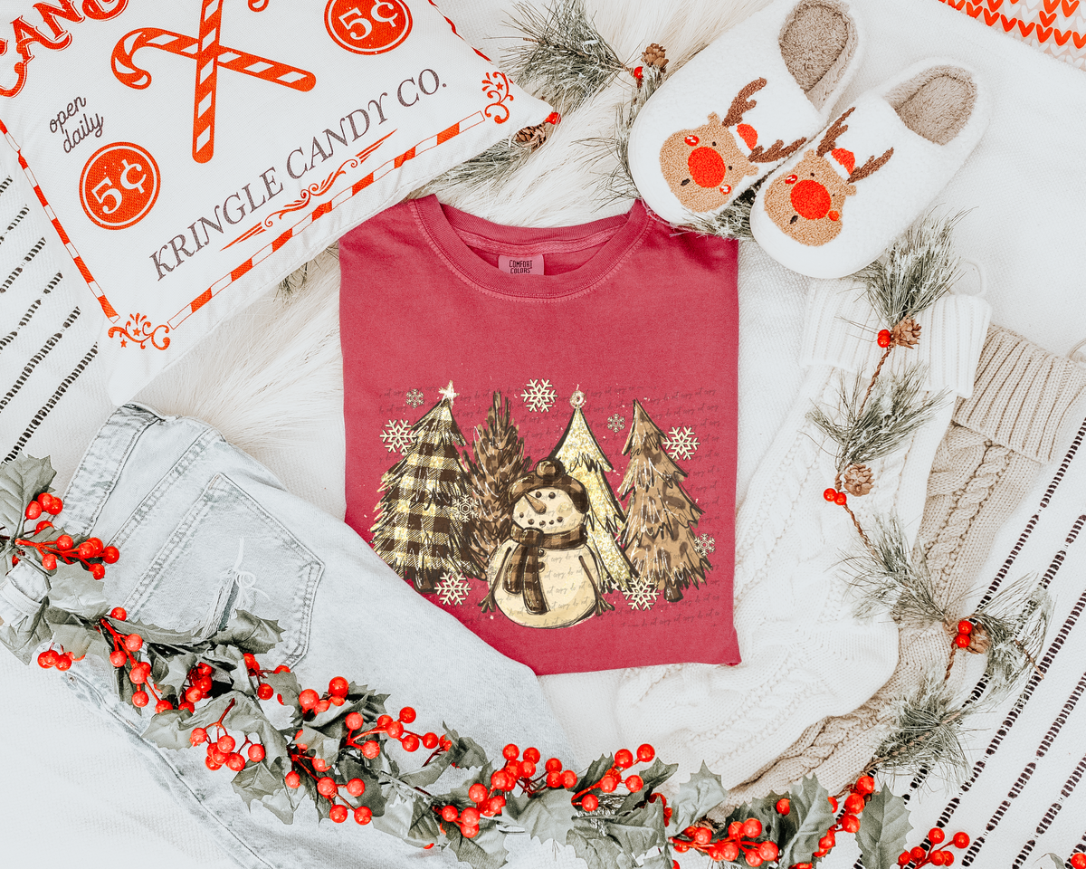 Christmas Trees Cheetah 54203 DTF transfer