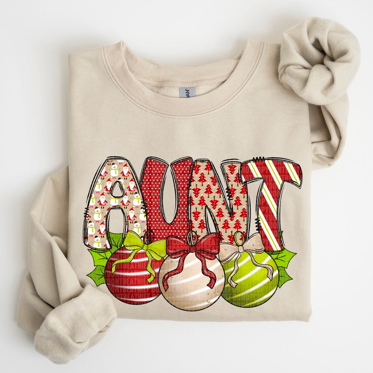 Aunt Christmas Bells (SDD) DTF Transfer