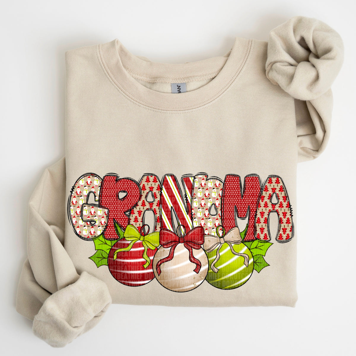 Grandma Christmas Bells (SDD) DTF Transfer