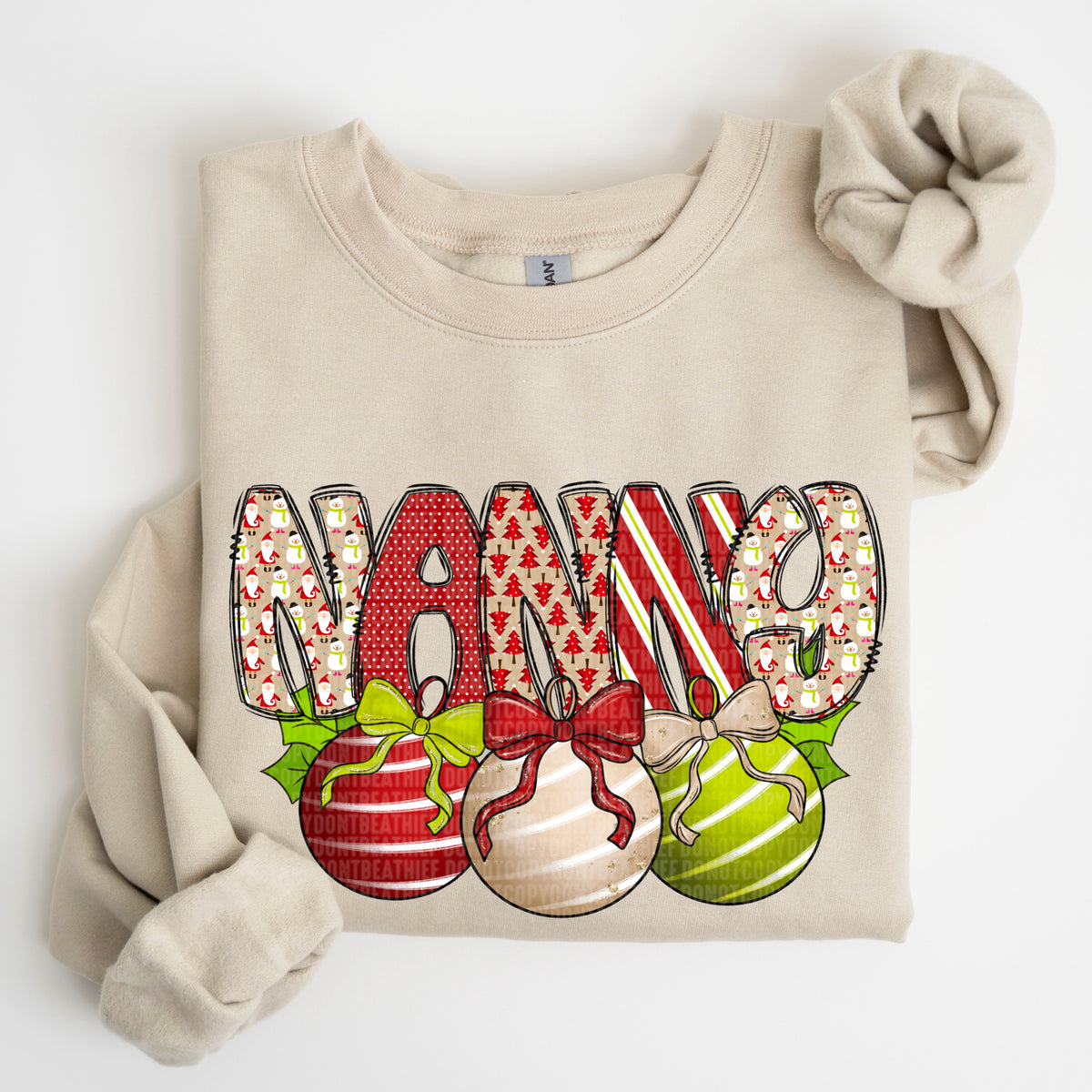 Nanny Christmas Bells (SDD) DTF transfer