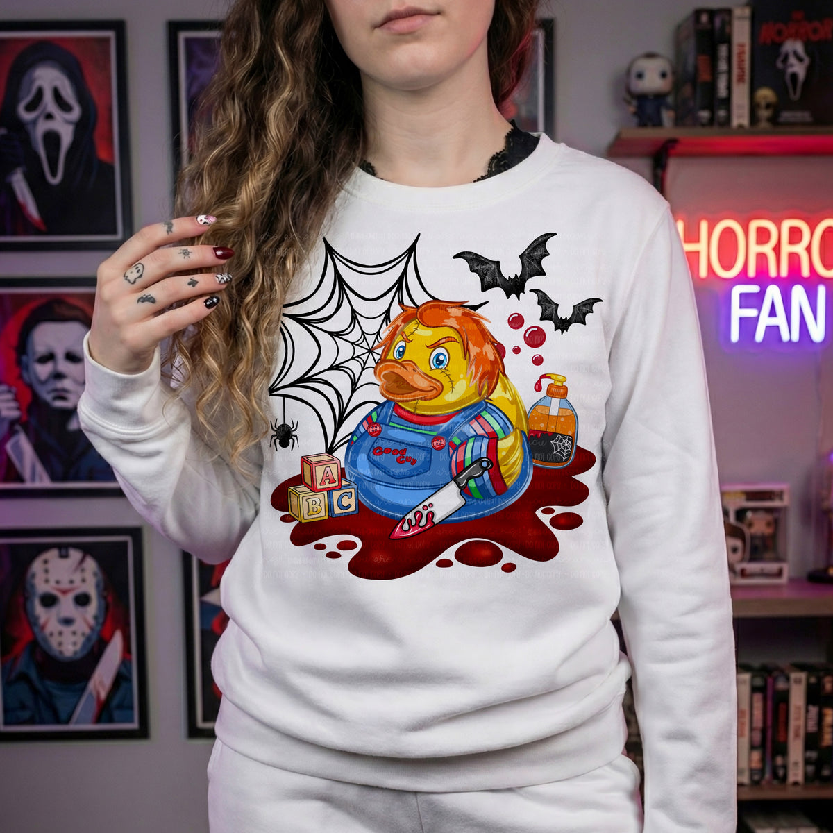 Good guy horror duck (RRD) DTF Transfer