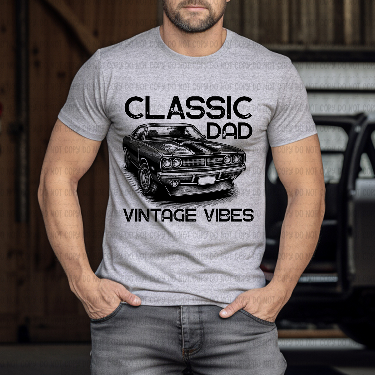 Classic Dad BLACK (Revel) 102809 DTF transfer