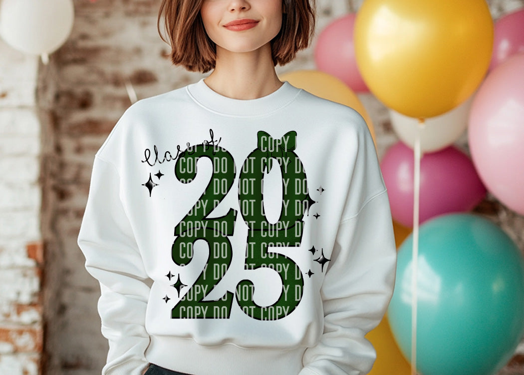 Class of 2025 Dark Green (Caplinger) DTF transfer