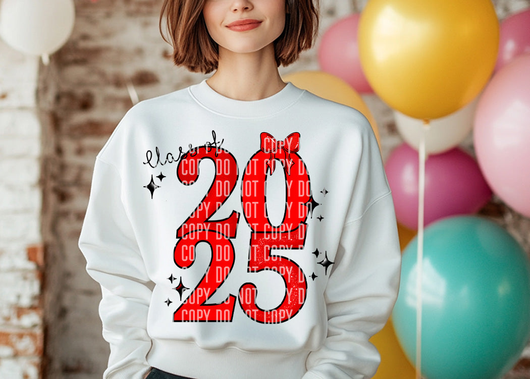 Class of 2025 Red (Caplinger) DTF transfer