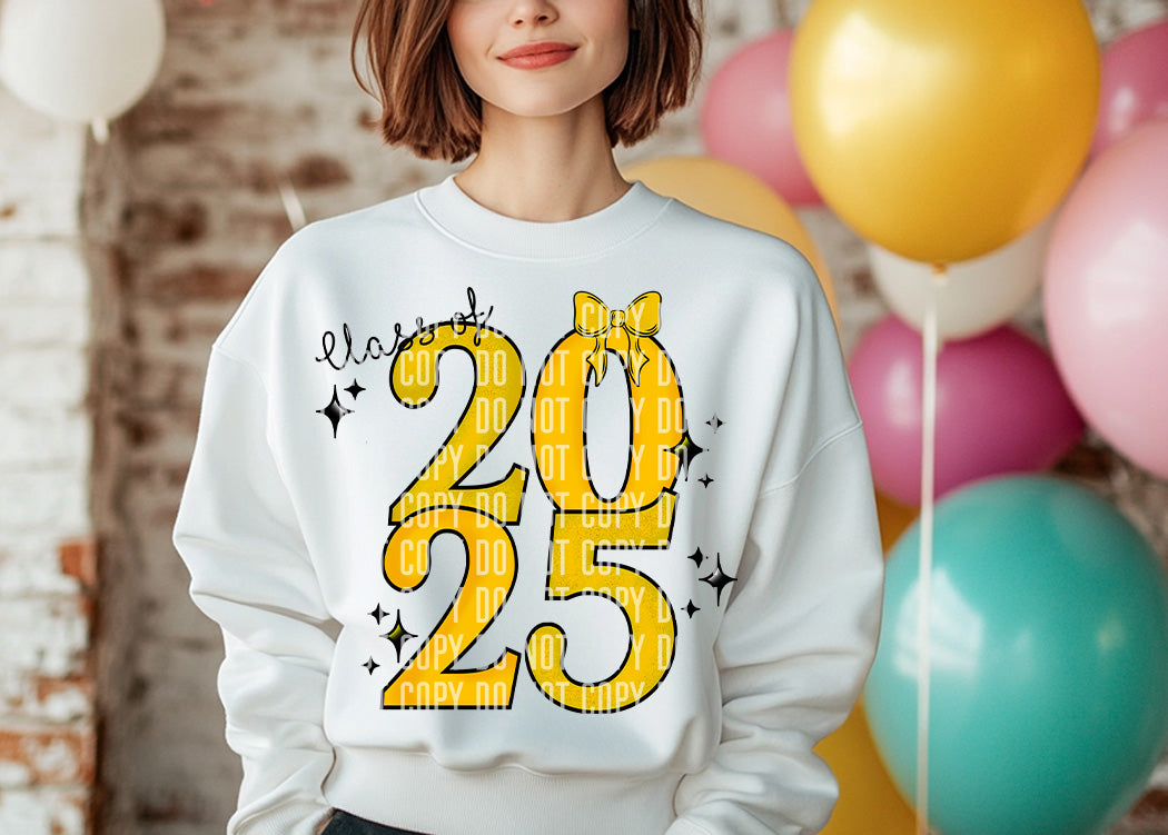 Class of 2025 Yellow (Caplinger) DTF transfer