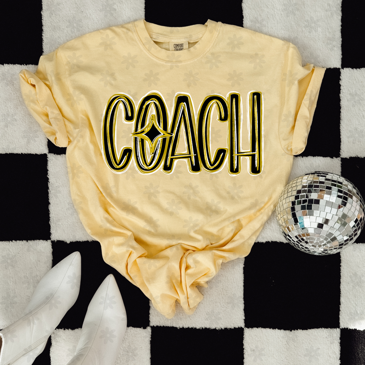 Coach black neon brushstrokes (Dyed) DTF Transfer