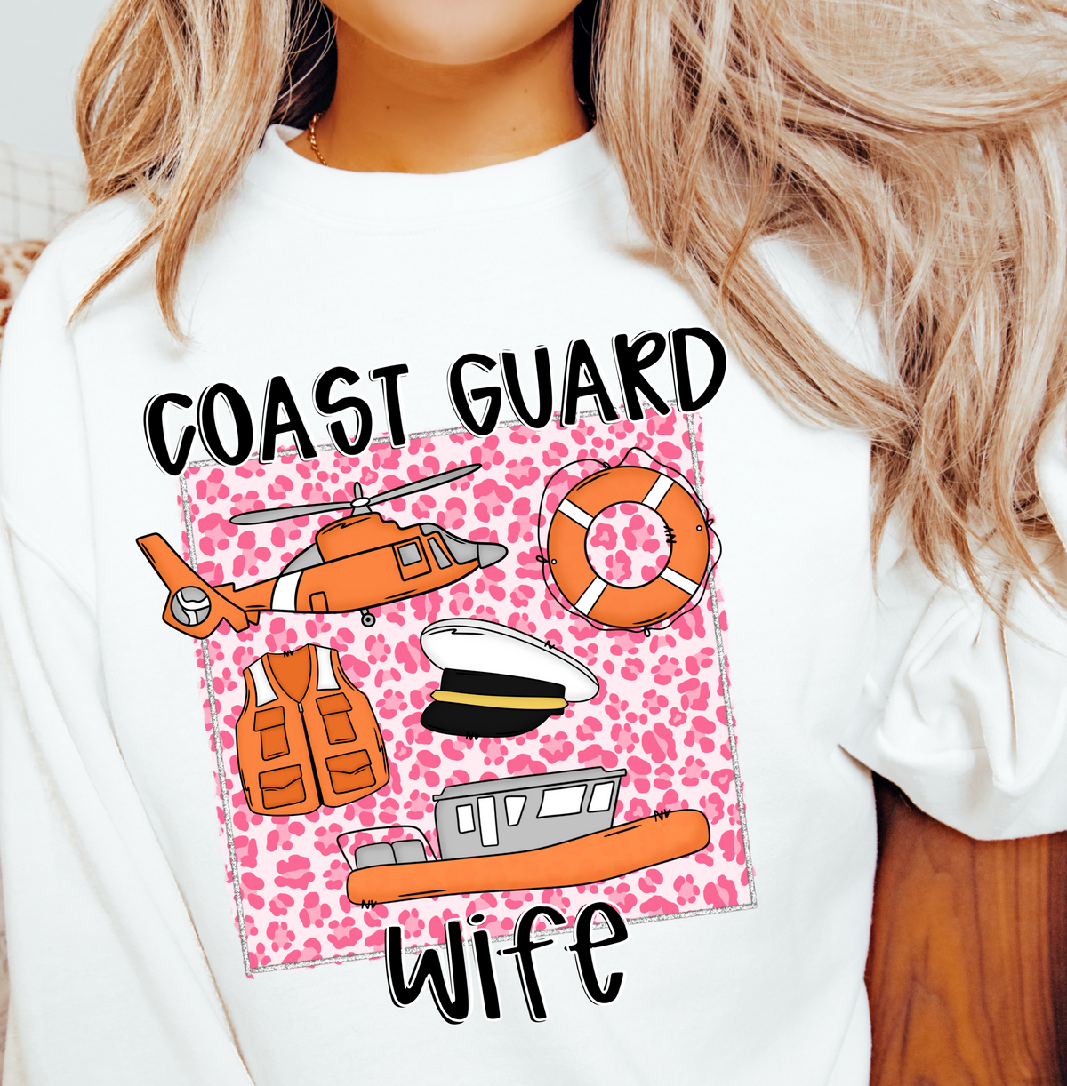 Coast Guard Wife (CMD) DTF transfer
