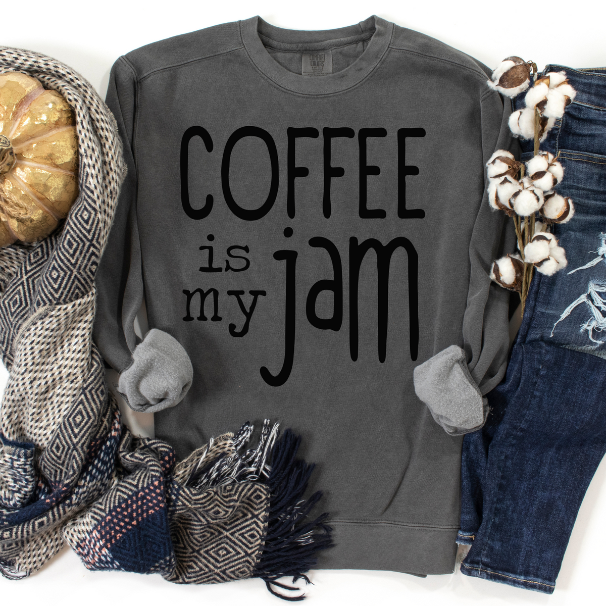 Coffee is my jam black 2668 DTF TRANSFER