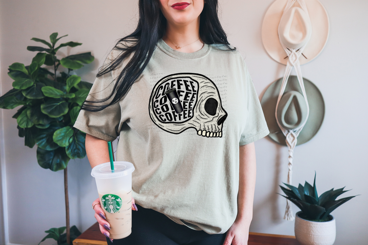 Coffee Stacked Skellie 46663 DTF transfer