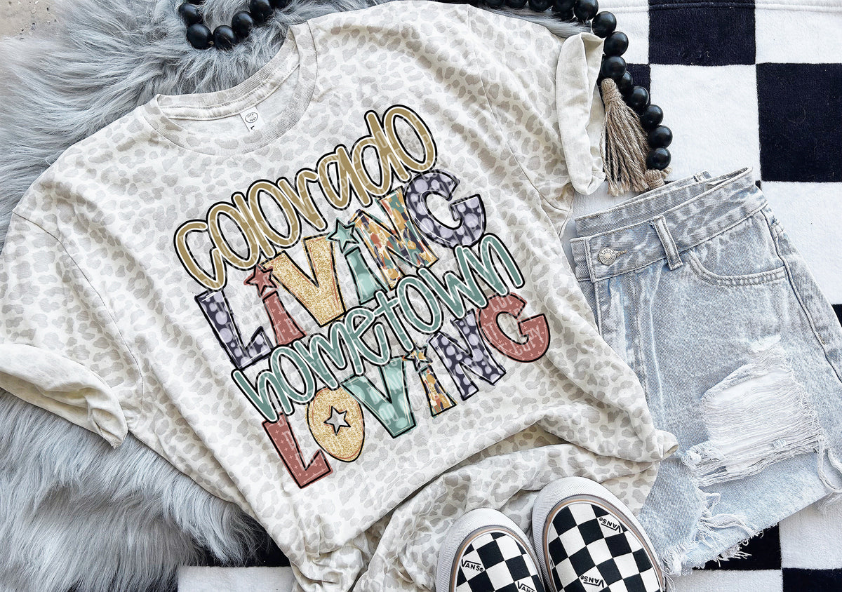 Colorado Living Hometown Loving 57831 DTF transfer