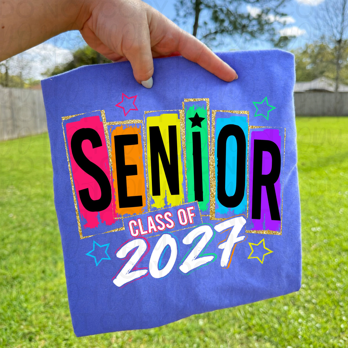 Senior 2027 color block (UAC) DTF Transfer