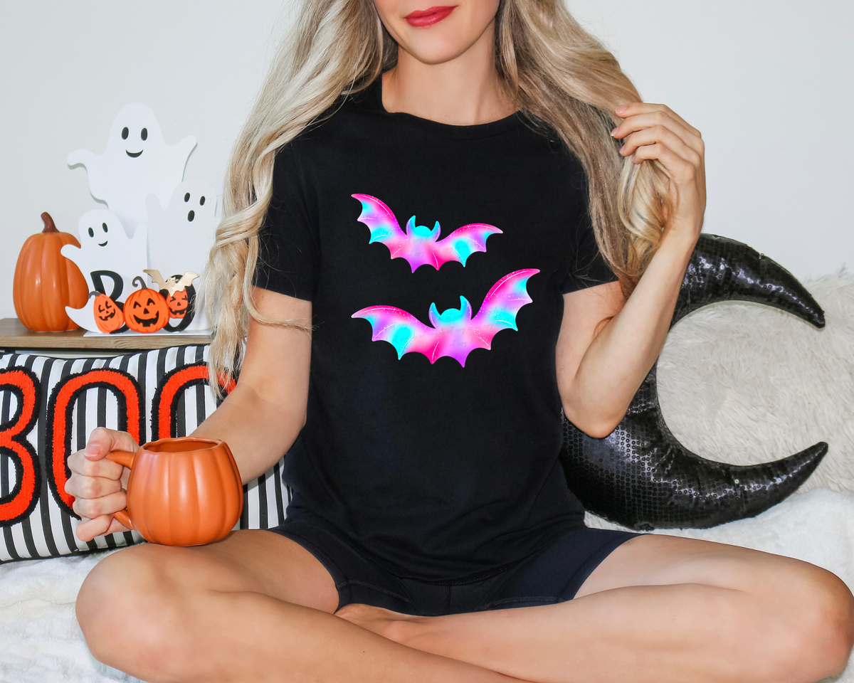 Colorful Neon Bats 111350 DTF transfer