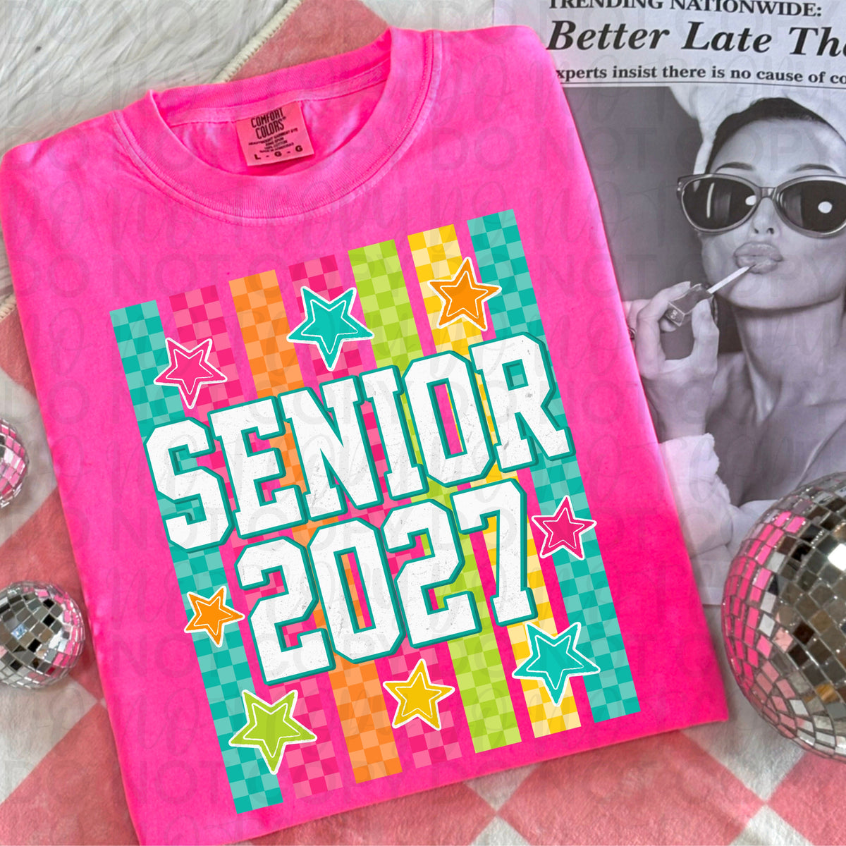 Senior 2027 stripes (UAC) DTF Transfer