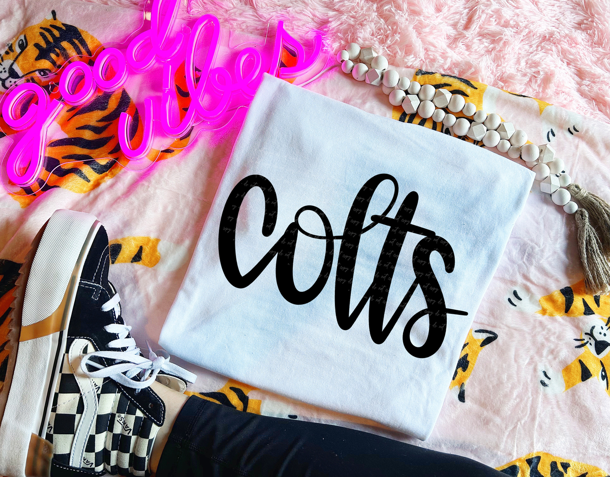 Colts Hand Lettered 54035 DTF transfer