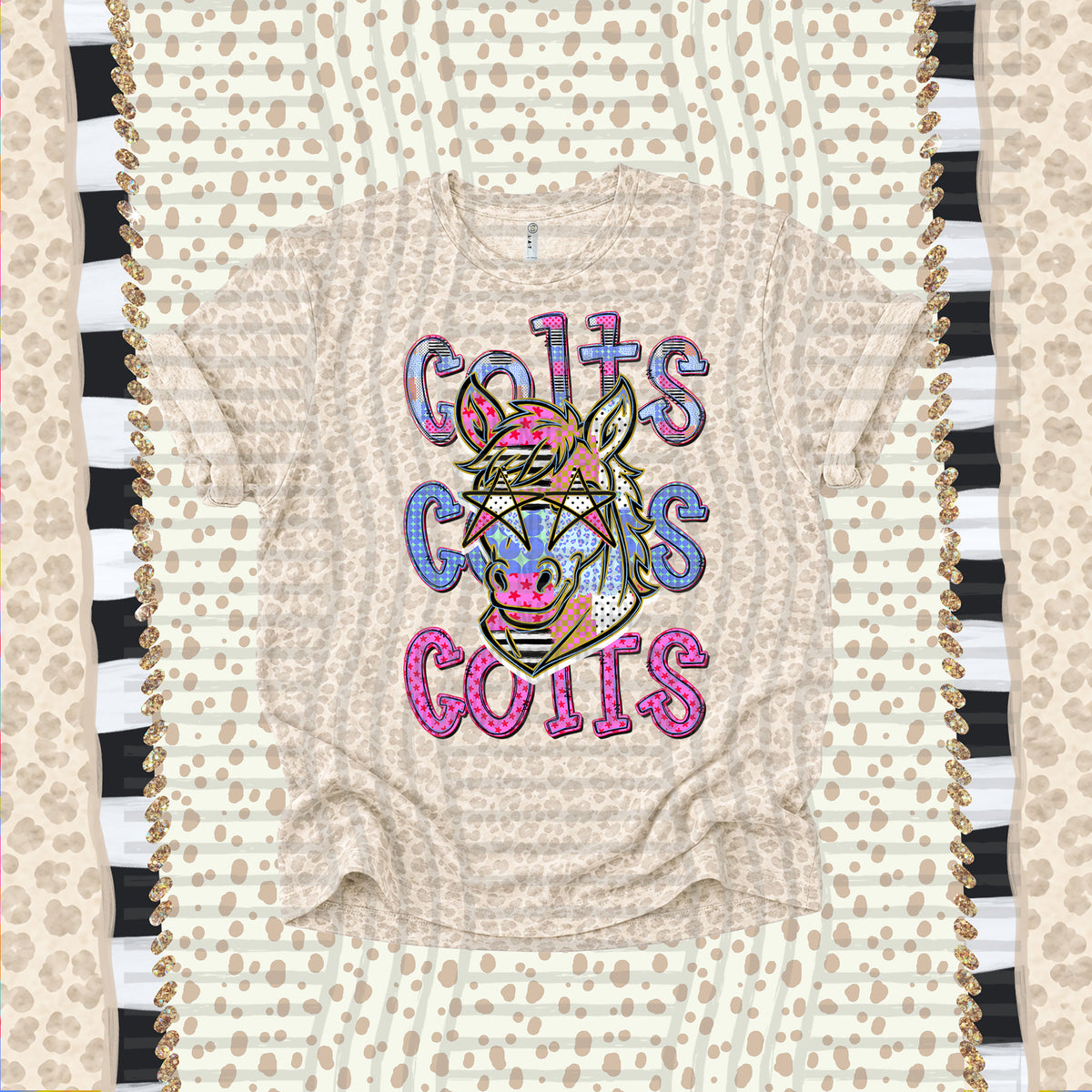 Colts-Dolly Doodle Print (Caplinger) DTF Transfer