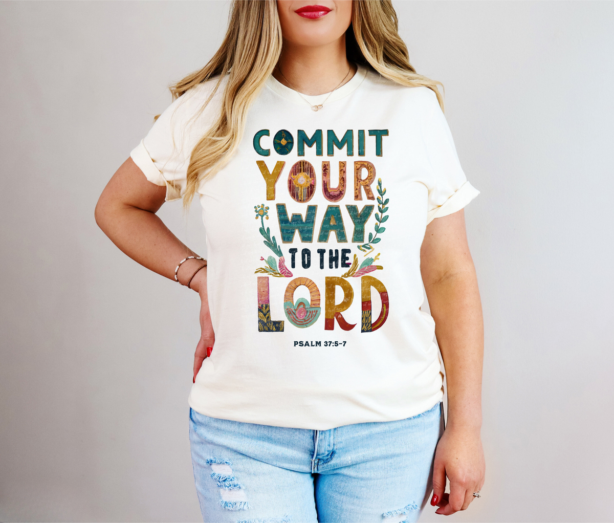 Commit Your Way To The Lord 81134 DTF Transfer
