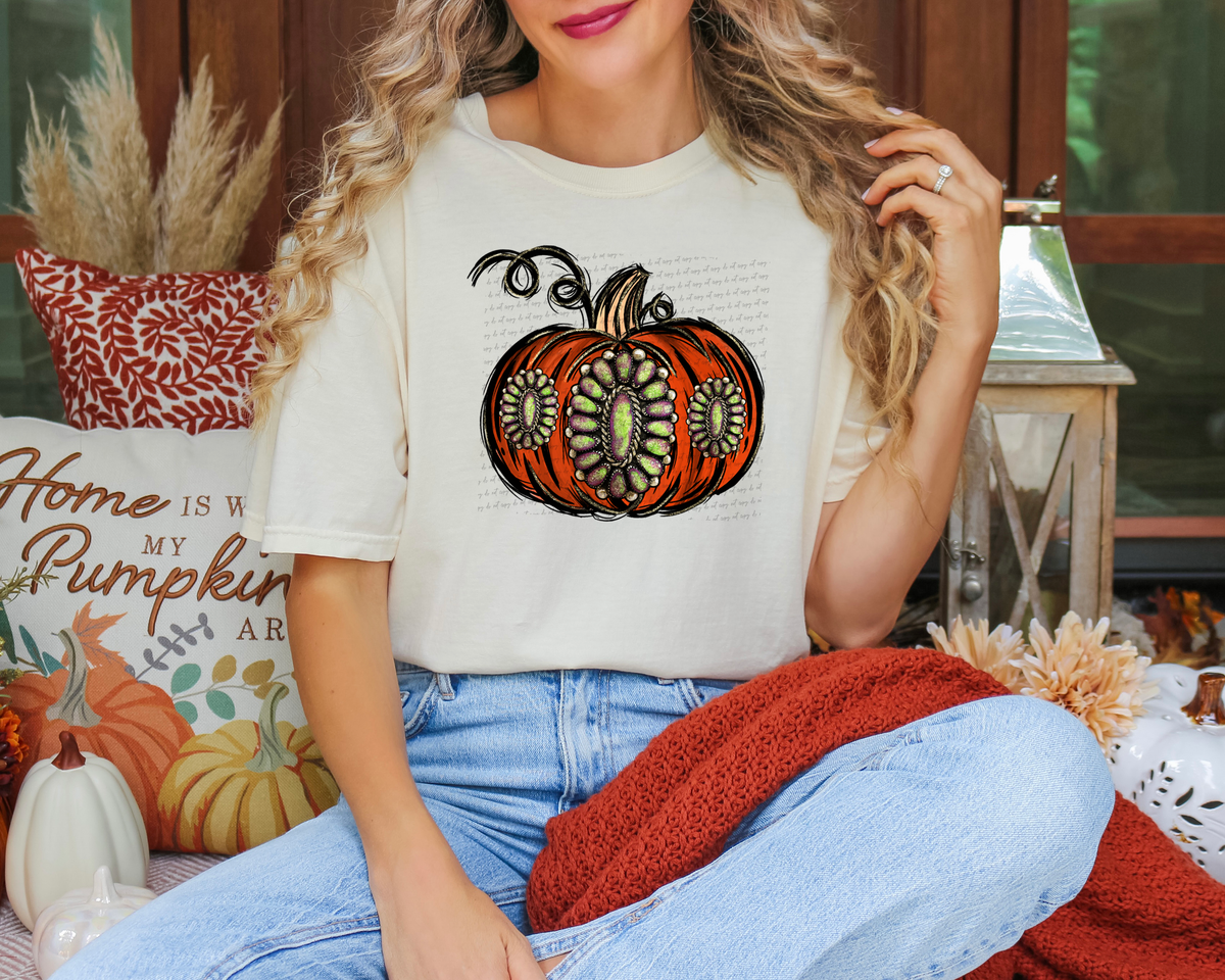 Concho Fall Pumpkin 46665 DTF transfer