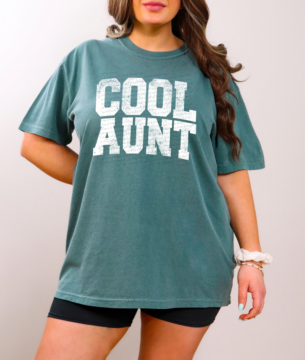 Cool Aunt Varsity Font White Grunge 86490 DTF Transfer