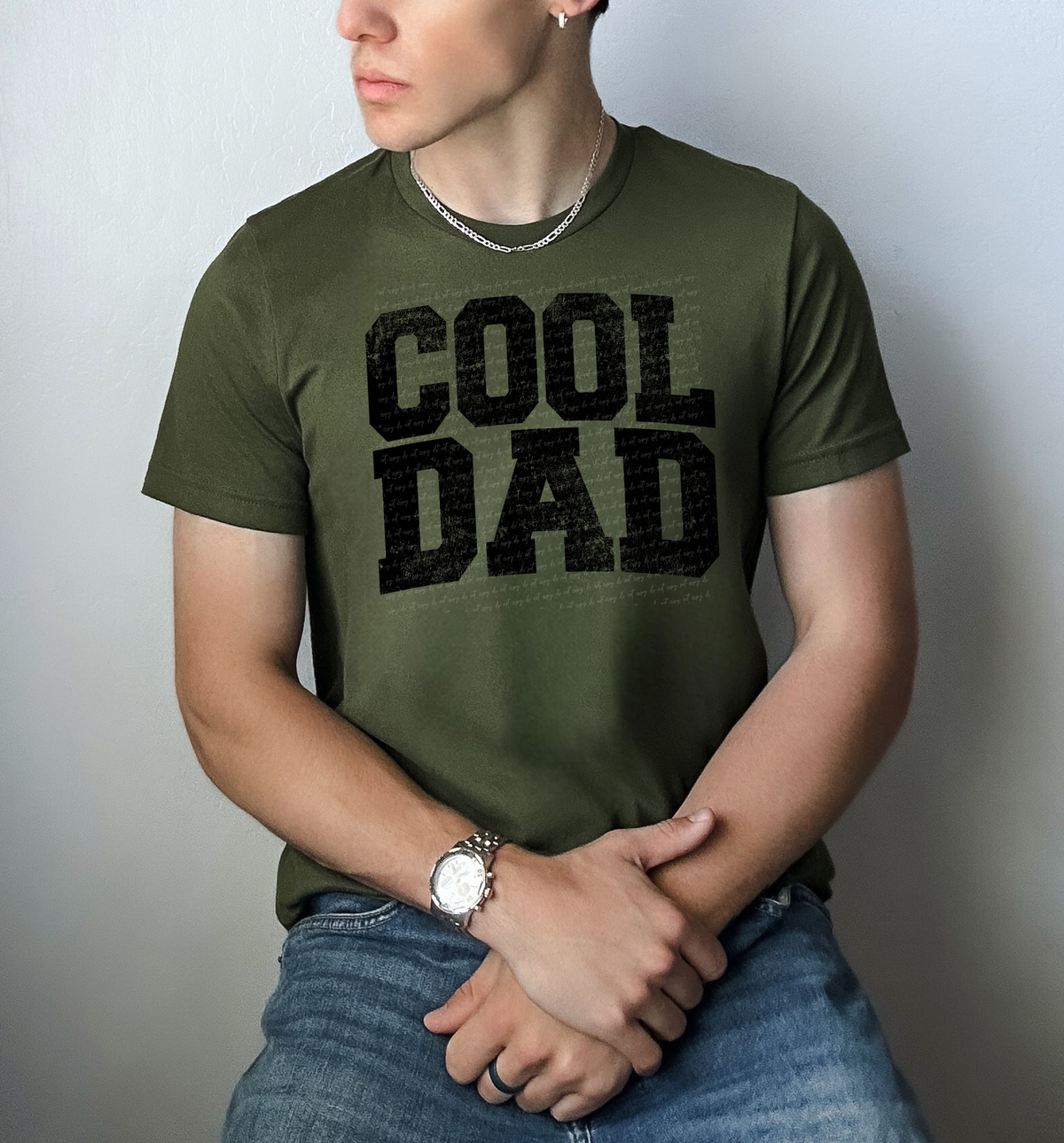 Cool Dad Varsity Font Black Grunge 86305 DTF Transfer