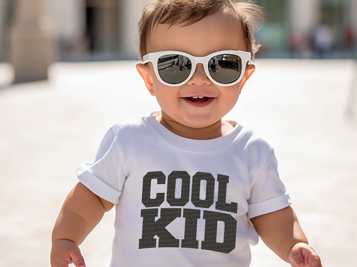 Cool Kid Varsity Font Grey 86310 DTF Transfer