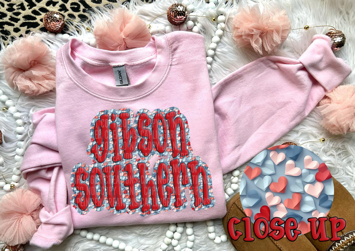 Paper Hearts Gibson Southern (Caplinger) DTF transfer