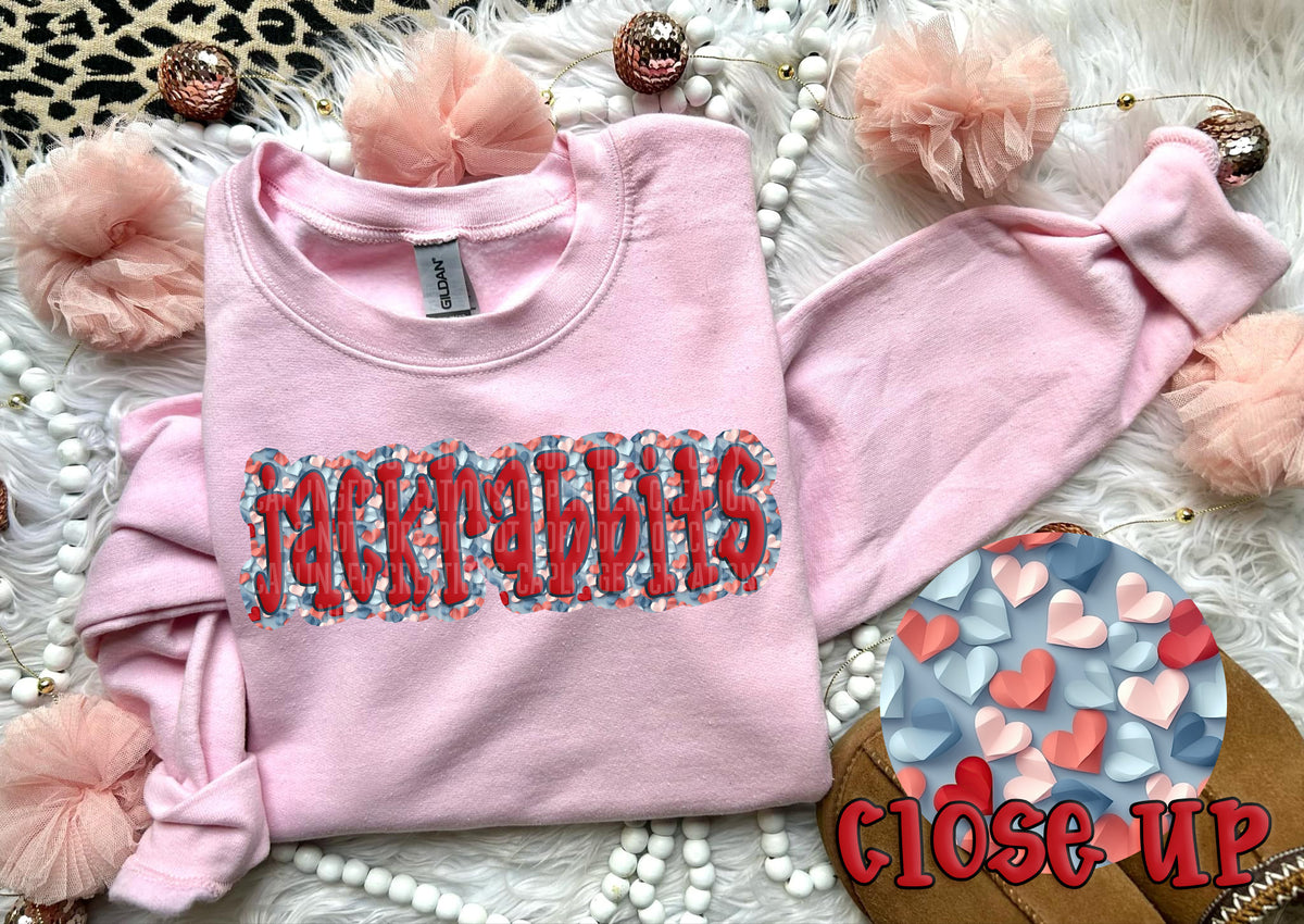 Paper Hearts Jackrabbits (Caplinger) DTF transfer
