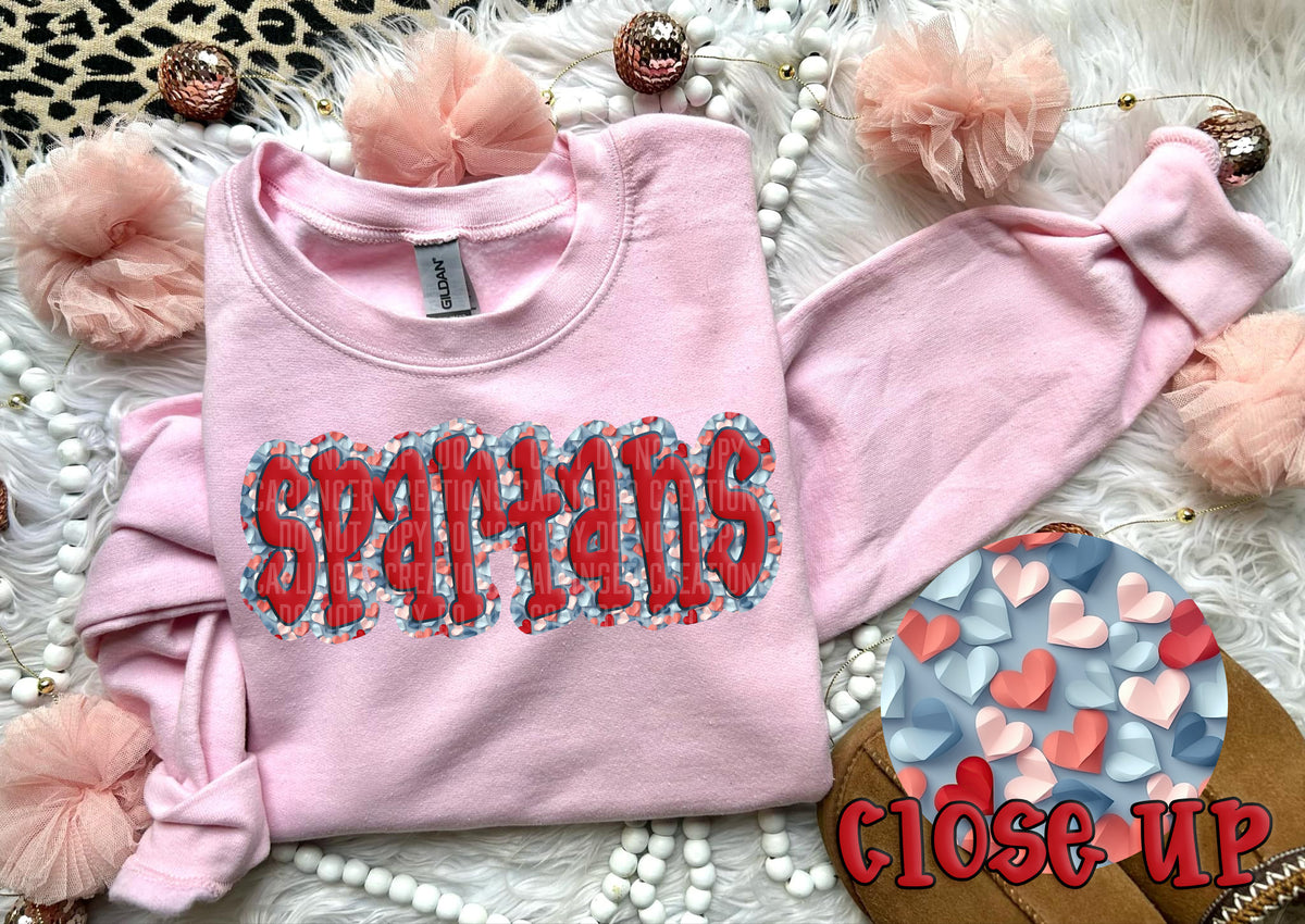 Paper Hearts Spartans (Caplinger) DTF transfer
