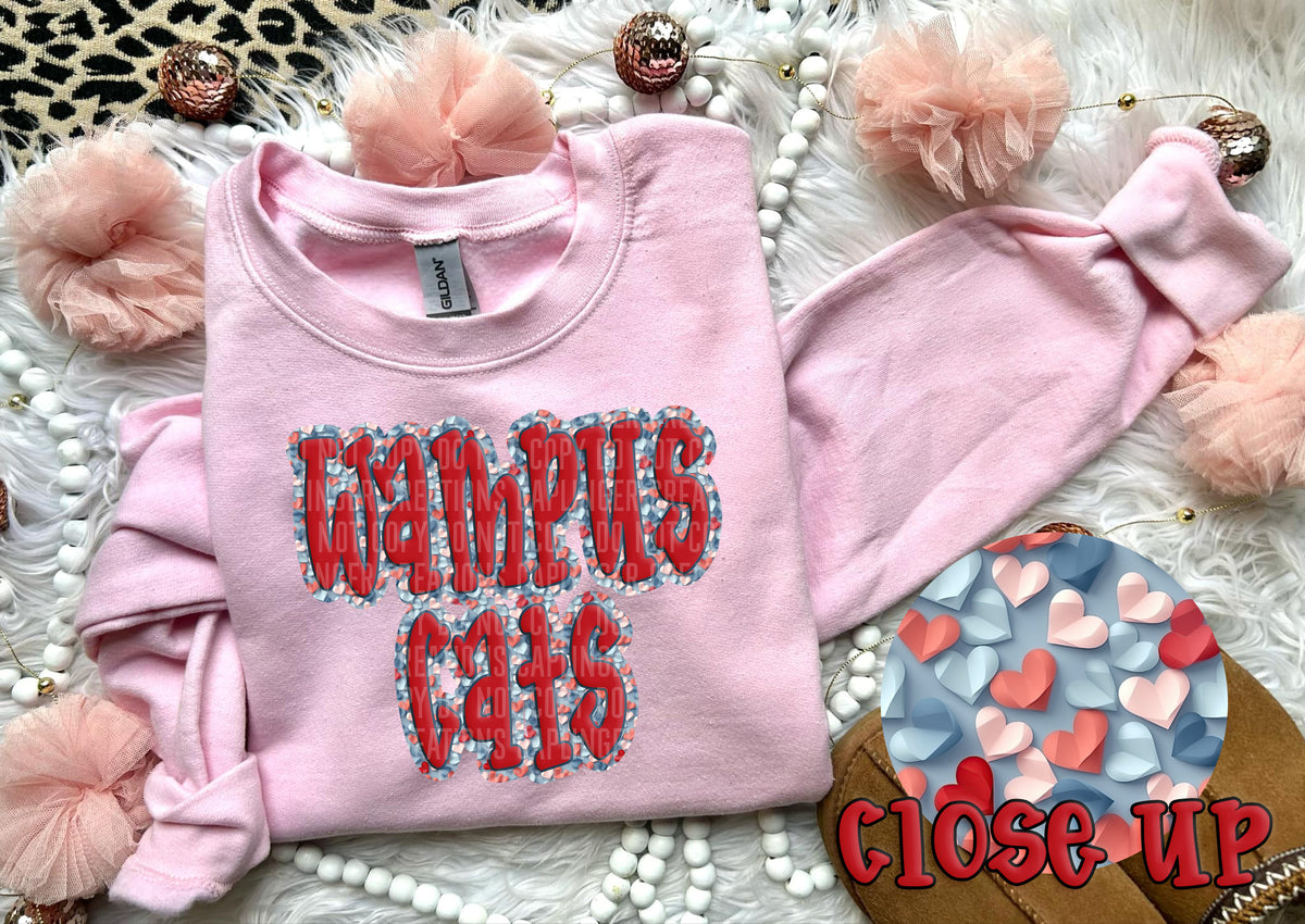 Paper Hearts Wampus Cats (Caplinger) DTF transfer