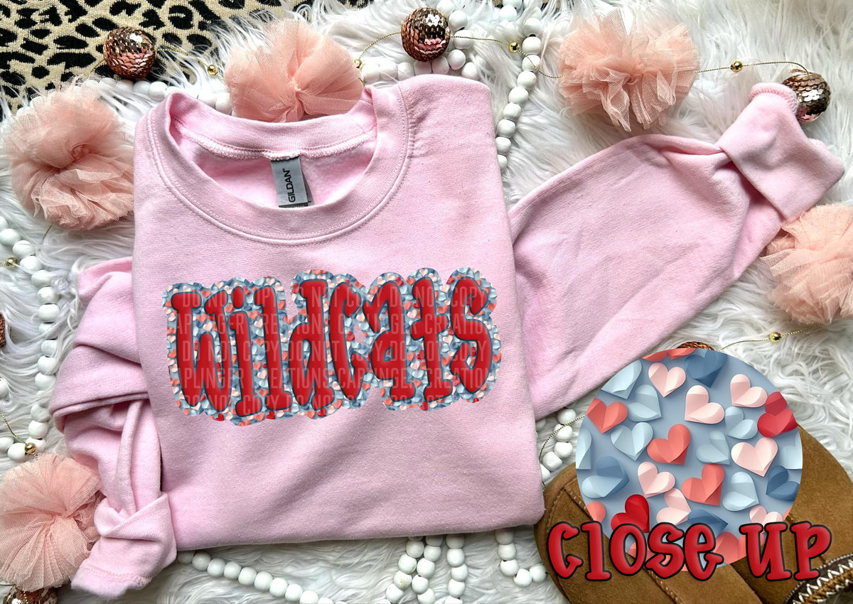 Paper Hearts Wildcats (Caplinger) DTF transfer