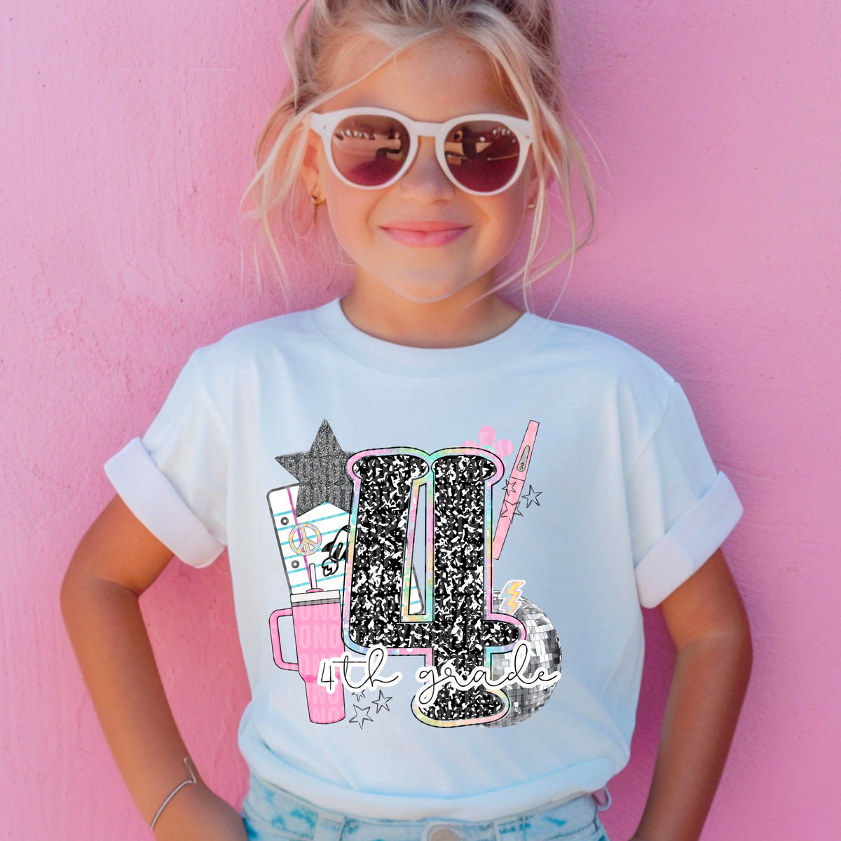 4th Grade Star Paper Tumbler Ball 104556 DTF transfer