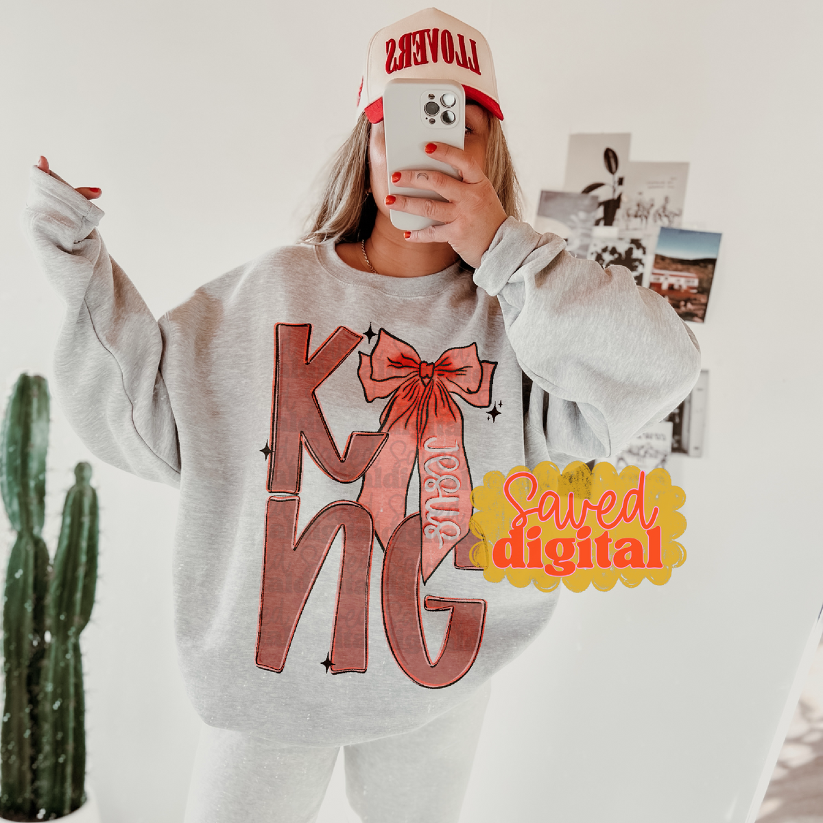 King Jesus Bow DTF TRANSFER