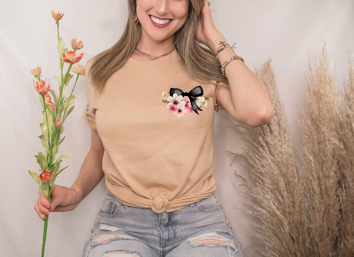 Coquette Floral Pocket Design 81276 DTF Transfer