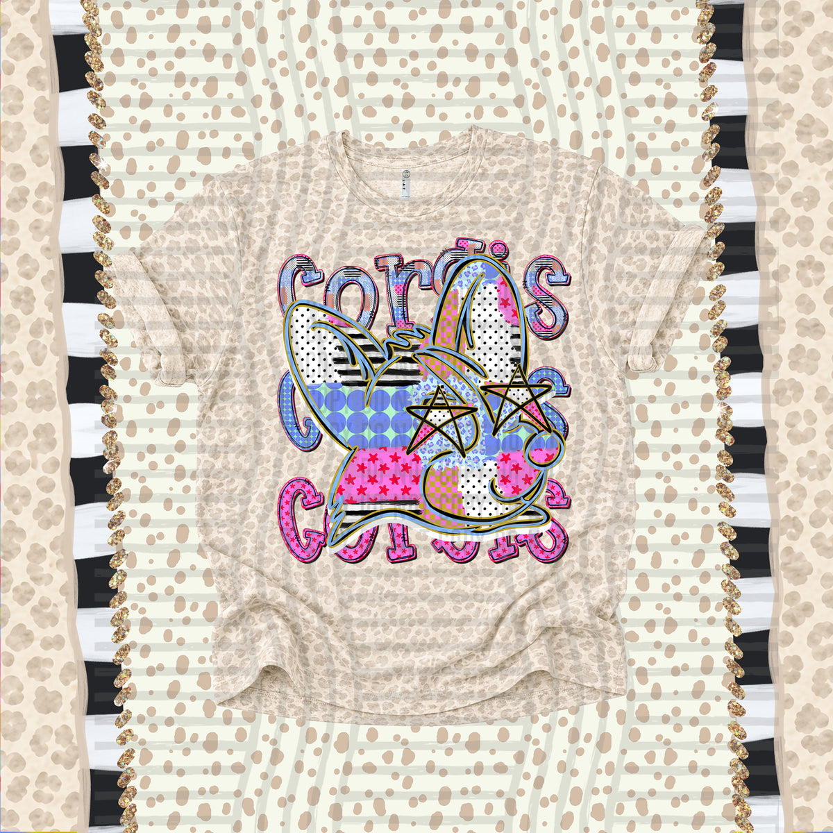 Corgis-Dolly Doodle Print (Caplinger) DTF Transfer