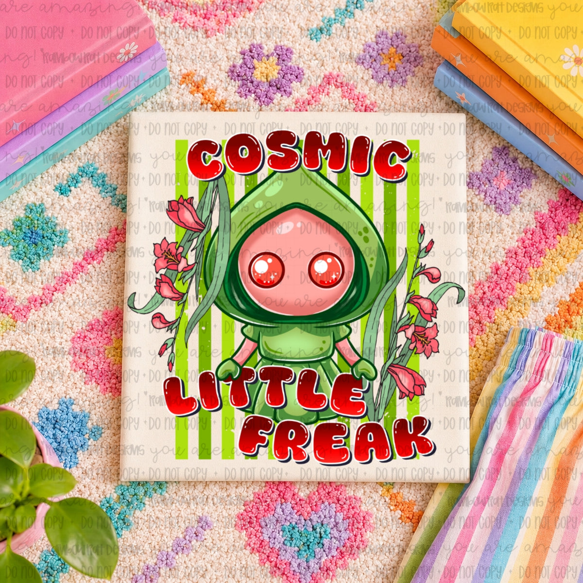 Cosmic little freak (RRD) DTF transfer